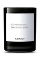 Candly Ароматична соєва свічка Go where you feel most alive. 250 g чорний No9GWY