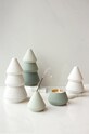 Paddywax set candele di soia con supporto per incensi Cypress & Fir 297 g + 155 g CFHLG02EU bianco AA00