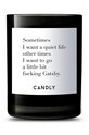 Candly Lumanare parfumata de soia Sometimes I want a quiet life negru No8SIW