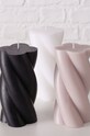Home SPA Boltze neparfémovaná svíčka Twist 2027998.silver šedá