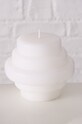 Boltze Neparfumovaná sviečka Trapeca biela 2027995.white
