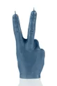 Candellana candela decorativa Hand Peace blu navy