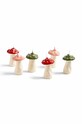 Ozdobná sviečka &k amsterdam Mushroom Dots 1093.03 zelená AA00