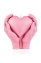 Свічка декоративна Candellana Heand Love рожевий 5902815462477