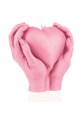 Свічка декоративна Candellana Heand Love 5902815462477 рожевий AA00