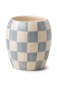 πολύχρωμο Αρωματικό κερί σόγιας Paddywax Checkmate Cotton & Teak 311 g Unisex