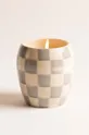 Αρωματικό κερί σόγιας Paddywax Checkmate Cotton & Teak 311 g πολύχρωμο