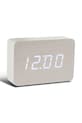 Gingko Design zegar led Brick White Click Clock biały GK15W13