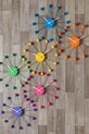 Настінний годинник Karlsson Funky Spider KA5977BP рожевий
