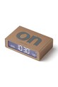 Living și dormitor Lexon ceas cu alarmă reversibil Flip Mini LR158D1 galben