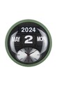 Nástenné hodiny Karlsson Round Flip zelená KA6030GR