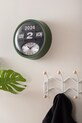 Nástenné hodiny Karlsson Round Flip zelená KA6030GR