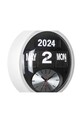 Living și dormitor Karlsson ceas de perete Round Flip KA6030WH alb