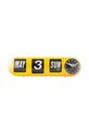 Karlsson ceas de perete Tube Flip galben KA6032YE