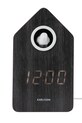 Karlsson budzik Cuckoo LED 16 cm czarny KA6061BK