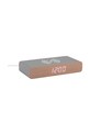 Будильник led Karlsson Retro Flat LED 8 cm сірий KA6039GY