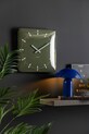 Zidni sat Karlsson Sucinto Dome Square 35 x 35 x 4,5 cm zelena KA6085GR