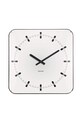 Zidni sat Karlsson Sucinto Dome Square 35 x 4,5 cm bijela KA6085WH