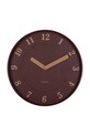 Nástenné hodiny Karlsson Amena 40 cm burgundské KA6083RD