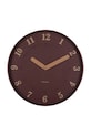 Nástenné hodiny Karlsson Amena 40 cm burgundské KA6083RD