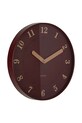 Nástenné hodiny Karlsson Amena 40 cm KA6083RD burgundské AA00