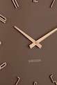 Obývacia izba a spálňa Nástenné hodiny Karlsson Esmerado 40 cm KA6072BR hnedá