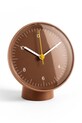 HAY hodiny stolní z plastu 14,5 x 13 x 8 cm hnědá AF792.A661