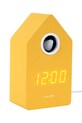 Karlsson budzik stołowy led z kukułką Cuckoo LED 16 cm KA6070YE żółty AA00