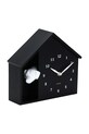 Karlsson zegar ścienny z dźwiękiem Peeking Doggy 29 x 26 cm KA6097BK czarny AA00