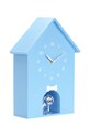 Karlsson zegar ścienny z dźwiękiem Dog House 36,5 x 26,5 cm KA6096LB niebieski AA00