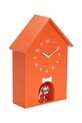 Karlsson zegar ścienny z dźwiękiem Dog House 36,5 x 26,5 cm KA6096OR pomarańczowy AA00