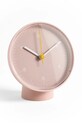 HAY hodiny stolní z plastu 14,5 x 13 x 8 cm růžová AF792.A877