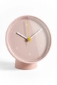 HAY hodiny stolní z plastu 14,5 x 13 x 8 cm růžová AF792.A877