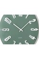 Salon i sypialnia Karlsson zegar ścienny z tworzywa sztucznego KA6090GR turkusowy