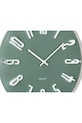Obývacia izba a spálňa Karlsson hodiny nástenné z plastu KA6090GR tyrkysová