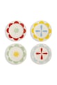 &k amsterdam set de farfurii folk small 4-pack multicolor 2190.04