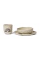 Παιδικό σετ πρωινού ferm LIVING Naive Ceramic Set 3-pack 1104269020 μπεζ AA00