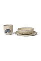 Παιδικό σετ πρωινού ferm LIVING Naive Ceramic Set 3-pack 1104269019 μπεζ AA00