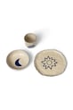 Kuchnia i bar ferm LIVING zestaw śniadaniowy dla dzieci Naive Ceramic Set 3-pack 1104269019 beżowy