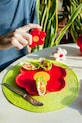 Кухня та бар Тарілка DOIY Stokrotka DYPLADAIRE червоний