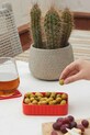 Kuchnia i bar Balvi pojemnik na przekąski Snack tray 3 x 12,5 x 9,4 cm 28027 czerwony