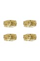 House Doctor obrączki na serwetki HDRing 5 cm 4-pack żółty 203668002