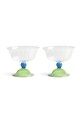&k amsterdam zestaw pucharków do deserów tulip 300 ml 2-pack multicolor 351.07
