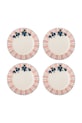 Bloomingville zestaw talerzy deserowych Carry 20,5 cm 4-pack różowy 82063201