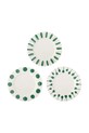 Набор плоских тарелок Bloomingville Linora 28 cm 3 шт белый 82072673