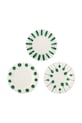 Набор тарелок для стартеров Bloomingville Linora 22 cm белый 82072672