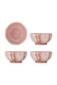 Bloomingville zestaw misek Saul 200 ml 4-pack różowy 82063237