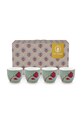 Pip Studio zestaw kubków z porcelany 4,7 cm 51011049 multicolor AA00