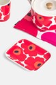 Kuchnia i bar Marimekko talerz do serwowania z kamionki 15 x 12 cm 063436.001 czerwony