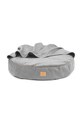 Bebobi okrągła poducha z kocykiem dla psa 90 x 90 x 10 cm szary PPLLWZ
